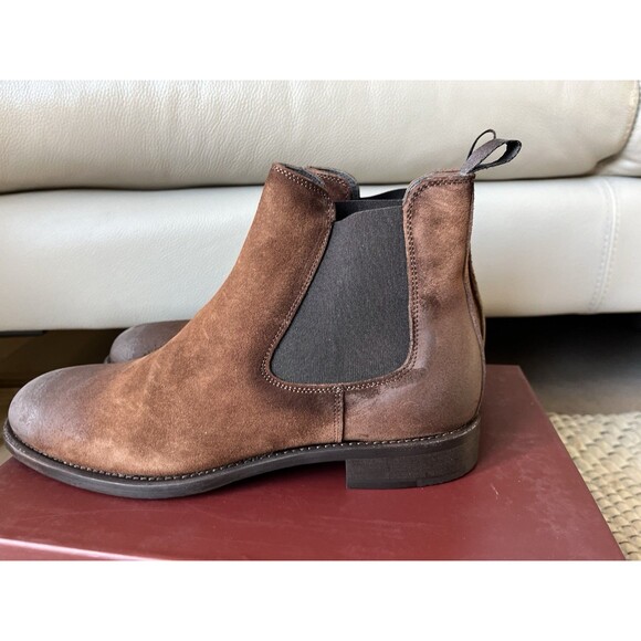 New To Boot New York Charleston Chelsea Boot Men Suede Leather 9.5 M TBH914D - Picture 13 of 16